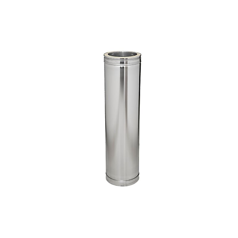 Kit flexible isolé inox diamètre 100 + collier + raccord de Edilinox - Tubage cheminée flexible
